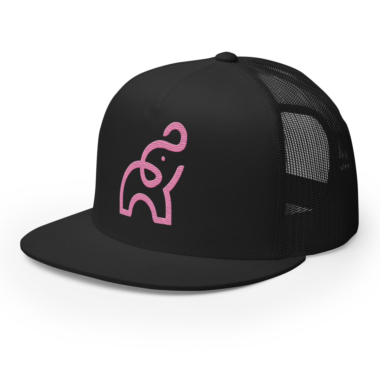 UPGRD® Pink Elephant V2 Flat Brim Trucker Cap