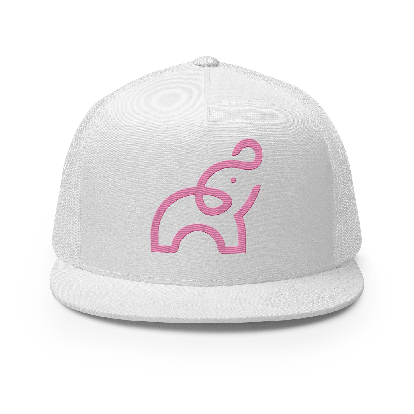UPGRD® Pink Elephant V2 Flat Brim Trucker Cap