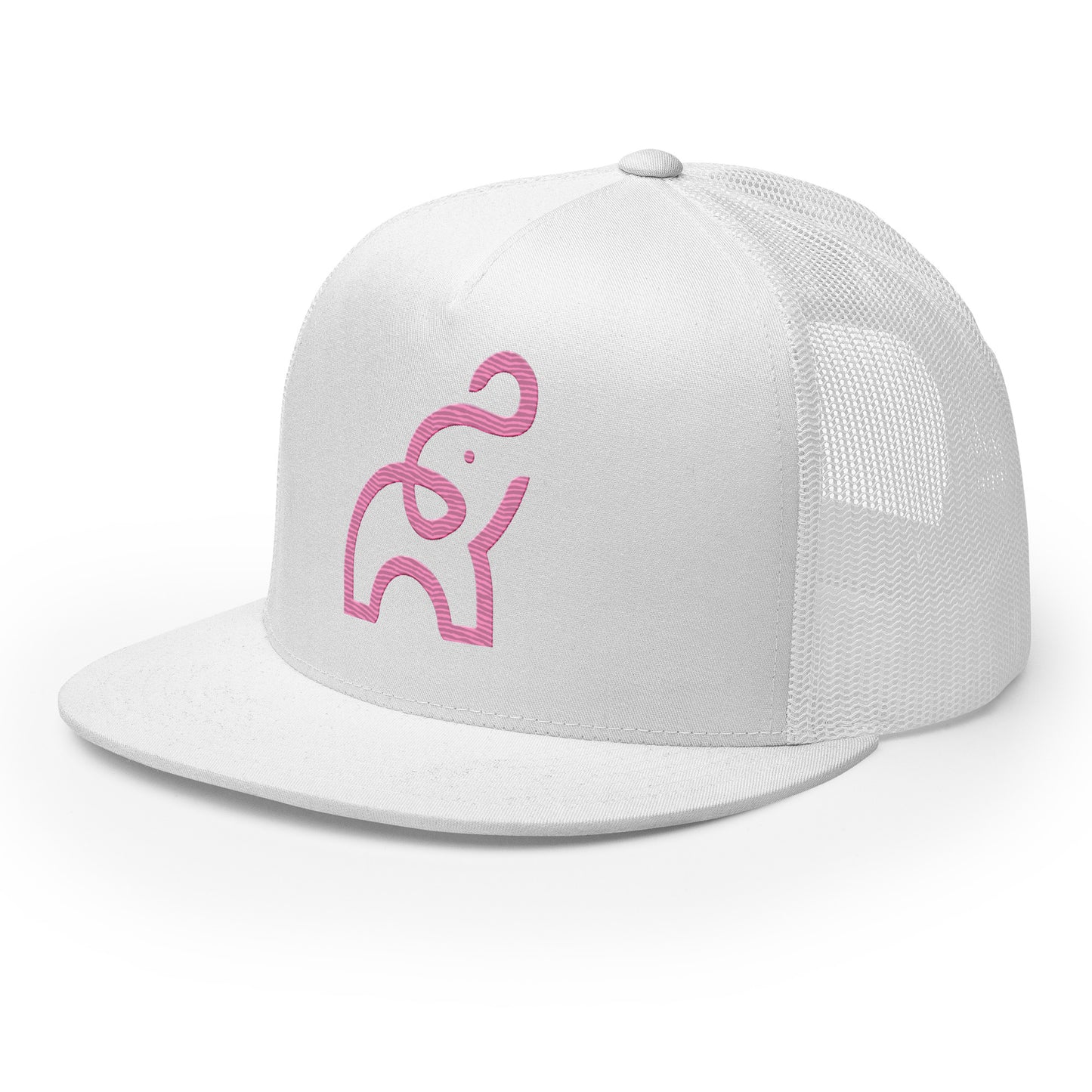 UPGRD® Pink Elephant V2 Flat Brim Trucker Cap