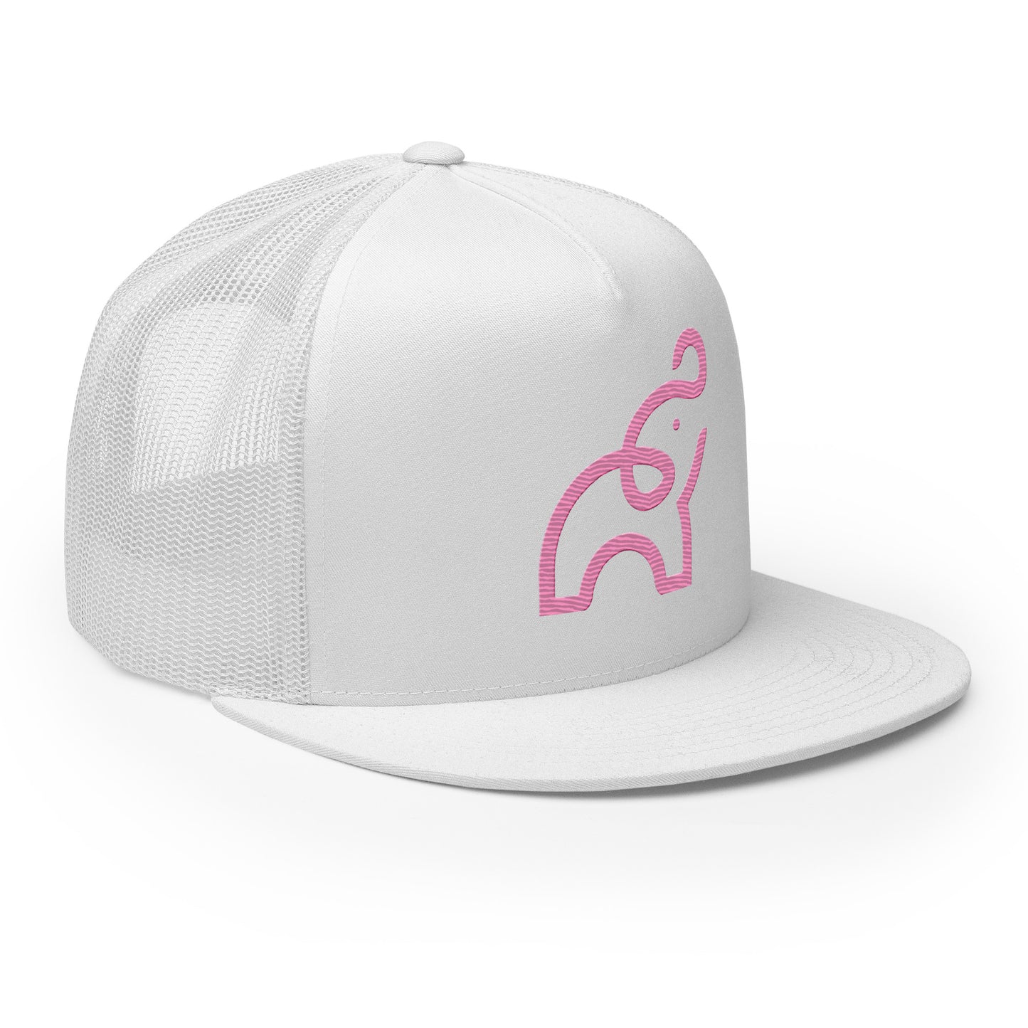 UPGRD® Pink Elephant V2 Flat Brim Trucker Cap