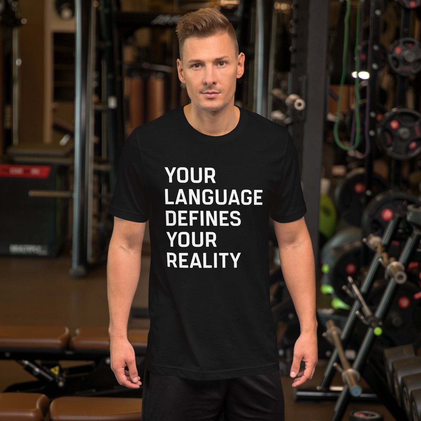 UPGRD® Your Language Defines Your Reality Premium T-Shirt for Men