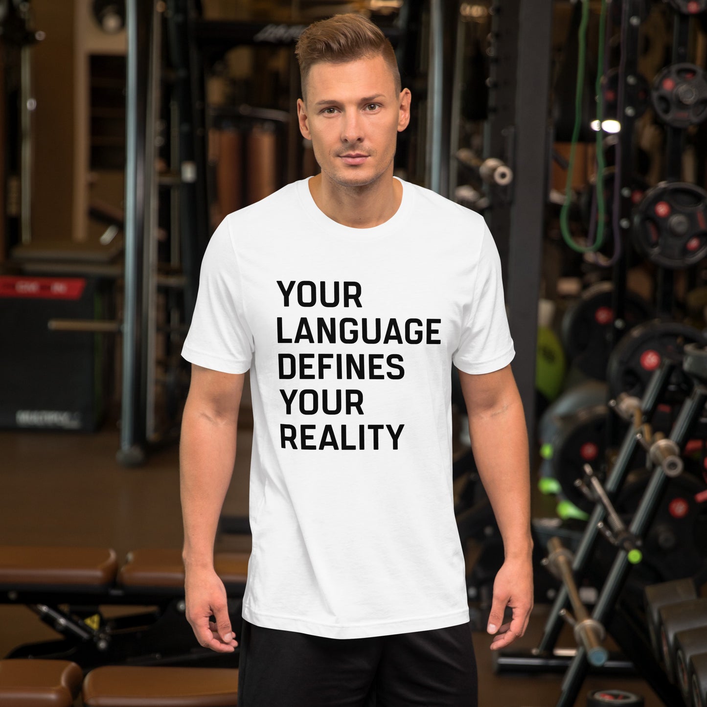 UPGRD® Your Language Defines Your Reality Premium T-Shirt for Men