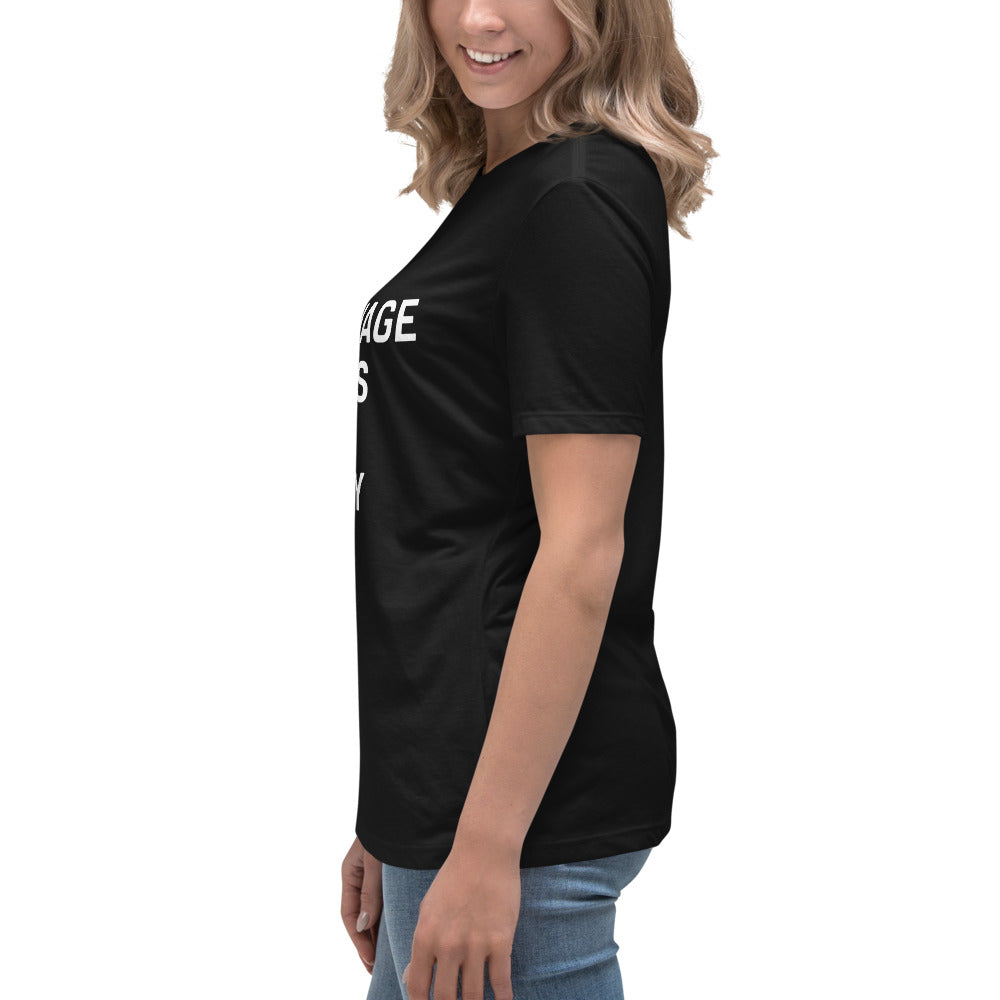 UPGRD® Your Language Defines Your Reality Premium T-Shirt for Women