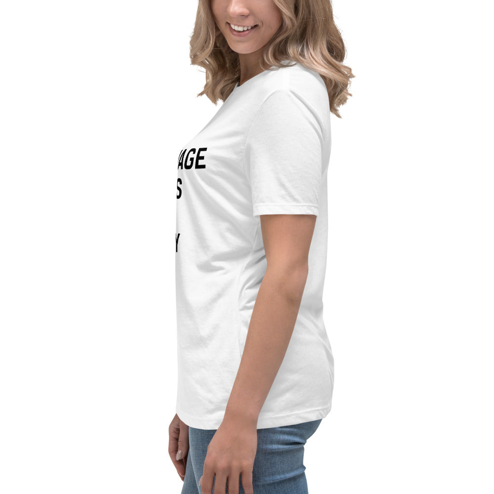 UPGRD® Your Language Defines Your Reality Premium T-Shirt for Women