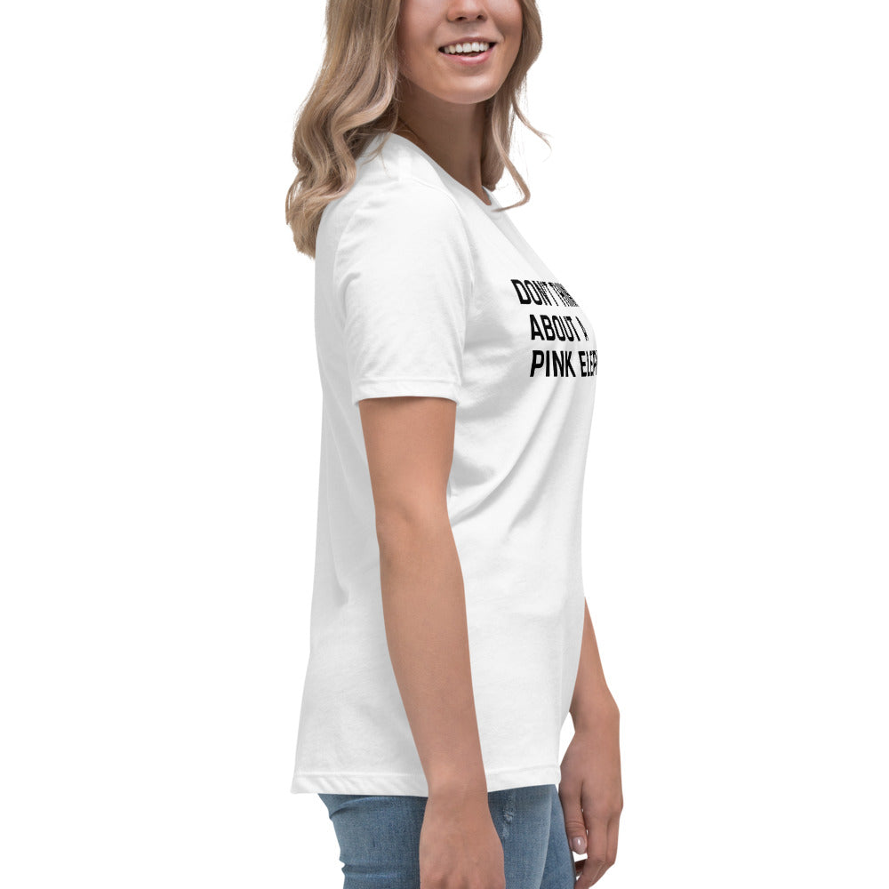 UPGRD® Don't Think About the Pink Elephant Premium T-Shirt for Women